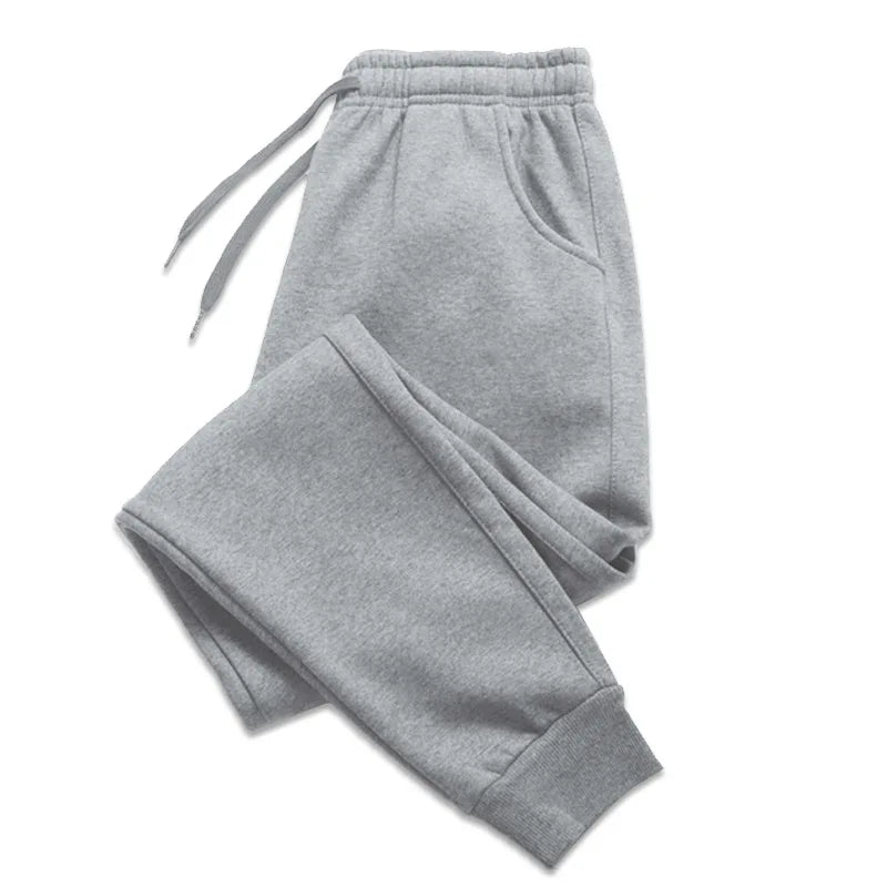 Gris Color Pantalón De Chándal Deportivo Para Hombre Con Bolsillos
