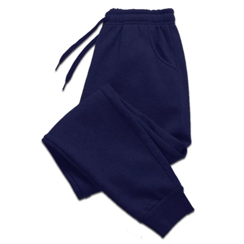Azul Color Pantalón De Chándal Deportivo Para Hombre Con Bolsillos