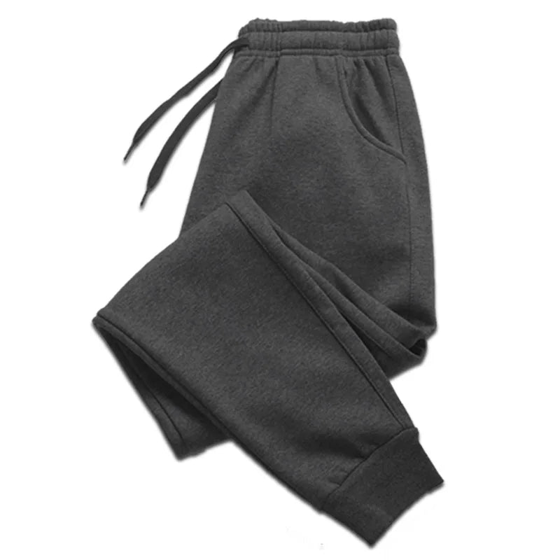 Gris oscuro Color Pantalón De Chándal Deportivo Para Hombre Con Bolsillos